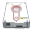 White HDD Icon 32x32 png